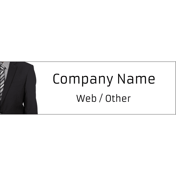 3" x 10" Business Man Suit Bumper Sticker