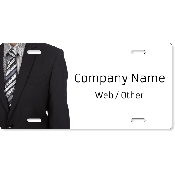 Business Custom Front License Plate-6" x 12"
