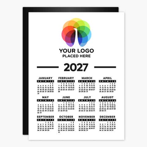 Custom Calendar Magnets — Add Your Logo