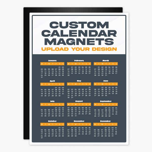 Custom Calendar Magnets — Upload Your Design
