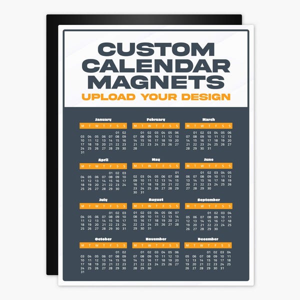 Custom Calendar Magnets — Upload Your Design
