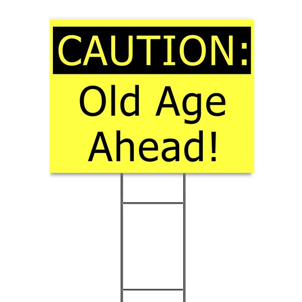 Caution Birthday Yard Sign