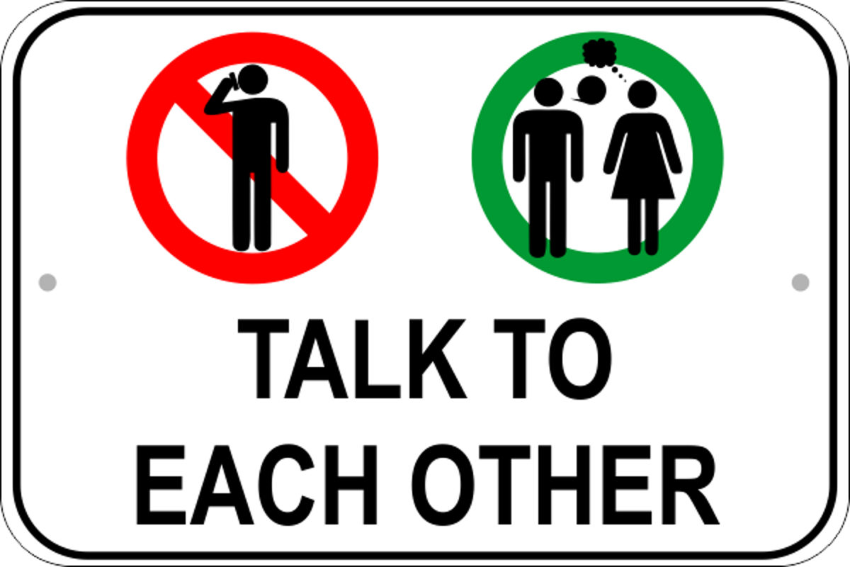 Talk Cell Phone Sign