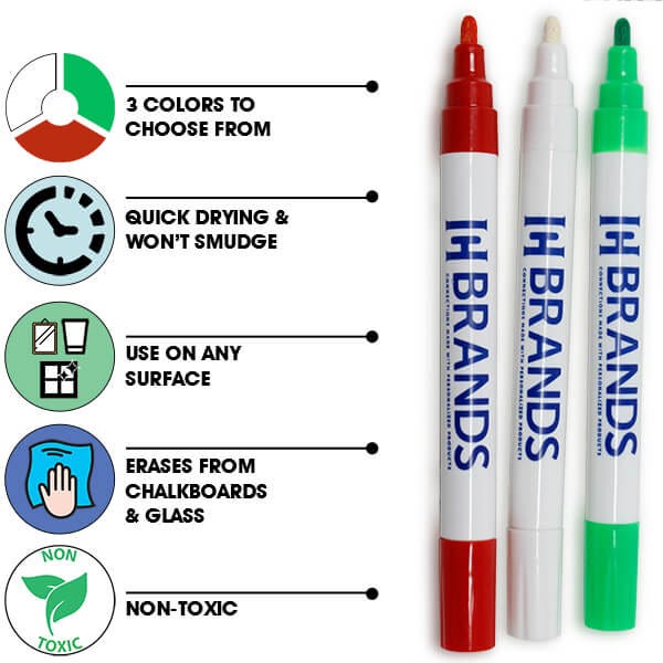 Liquid Chalk Erasable Marker- Choice of Color