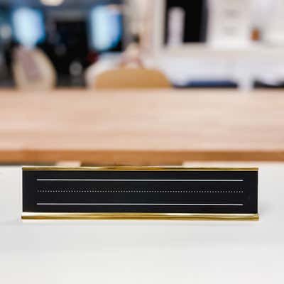 Custom Student Chalkboard Desk Plate - alternate view