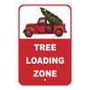 Christmas Tree Loading Zone Parking Sign