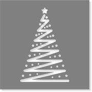 Choose Your Size Christmas Tree Stencil