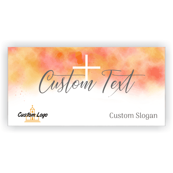 Church Watercolor 3' x 6' Banner