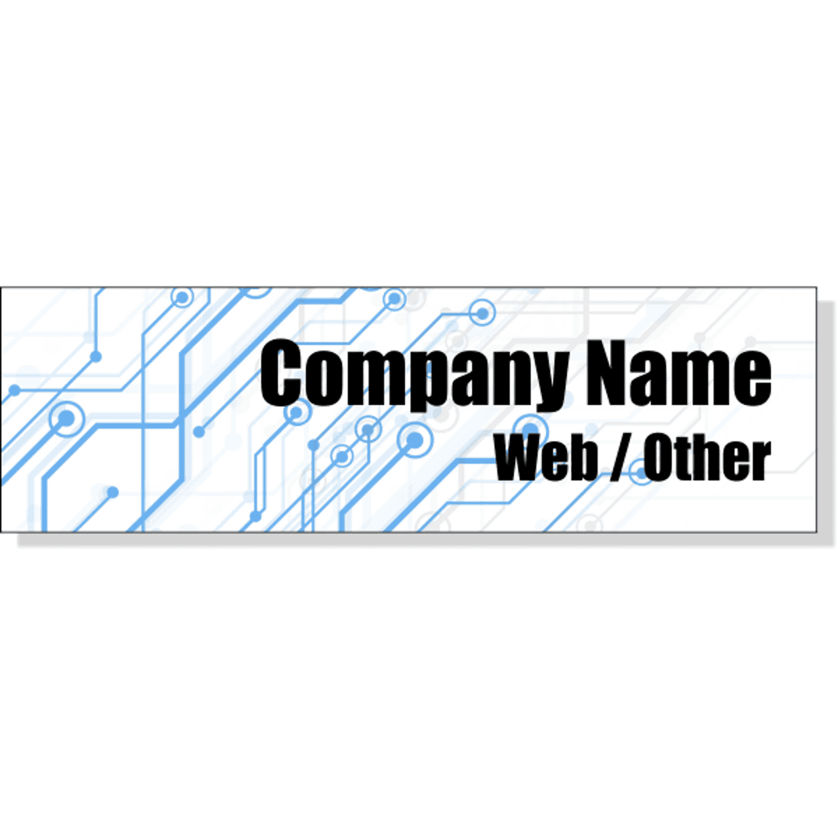 Circuit Board Bumper Sticker | 3" x 10"