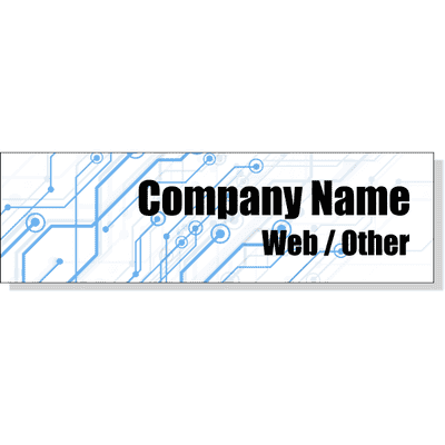 Circuit Board Bumper Sticker | 3" x 10"