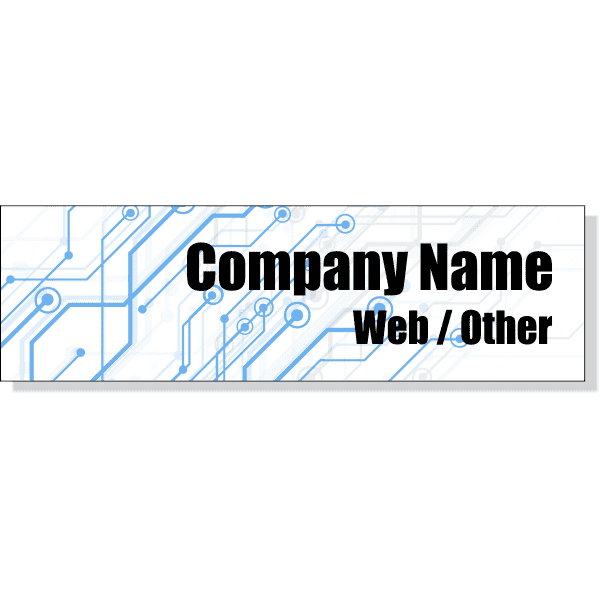3" x 10" Circuit Board Bumper Sticker