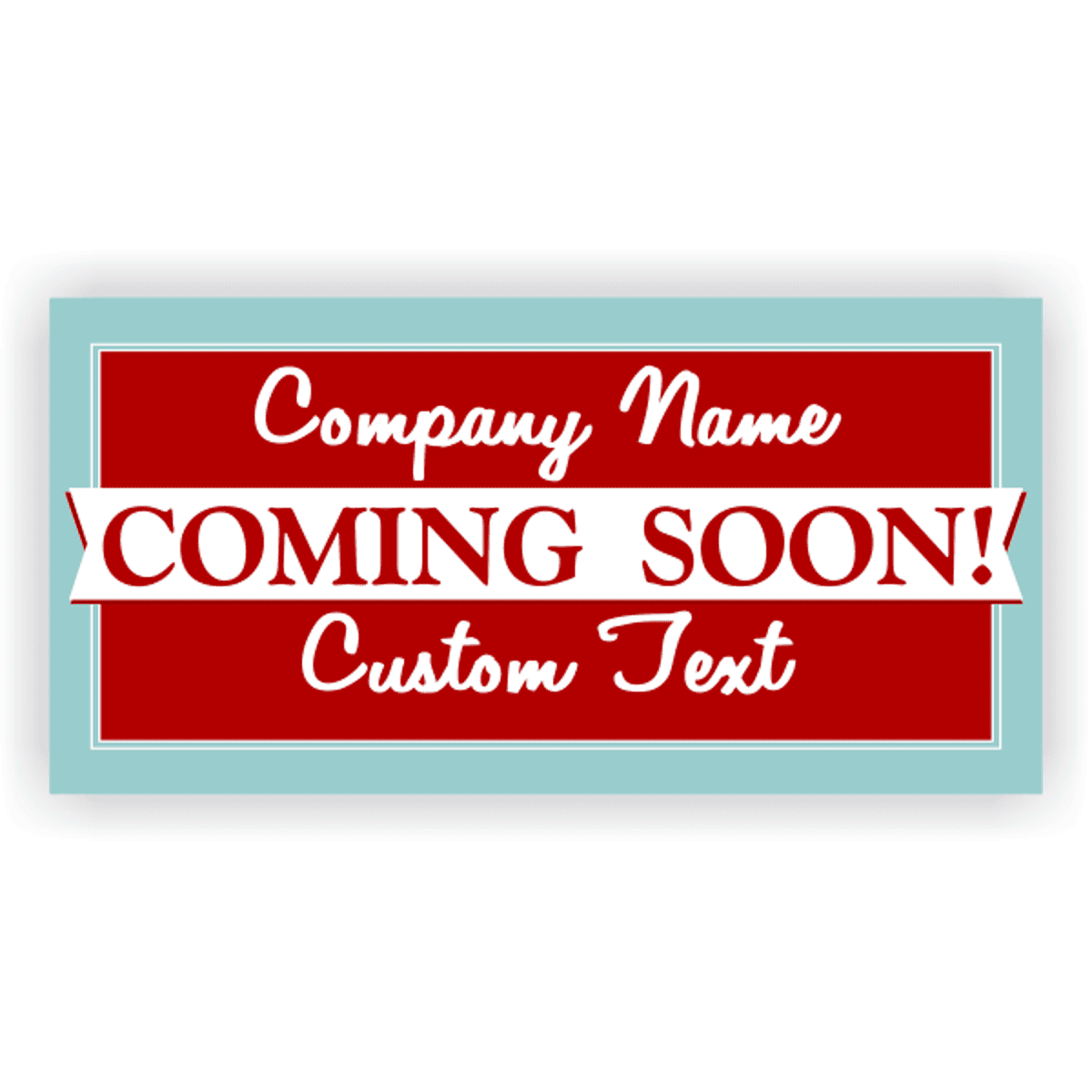 Classic Coming Soon Banner - 3' x 6'