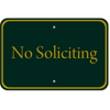 Club Soliciting Aluminum Sign | 12" x 18"