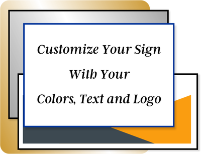 Color 10" x 18" Horizontal Sign - alternate view