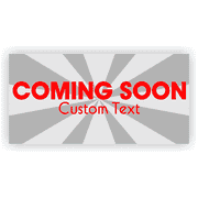 Coming Soon 3' x 6' Date Banner
