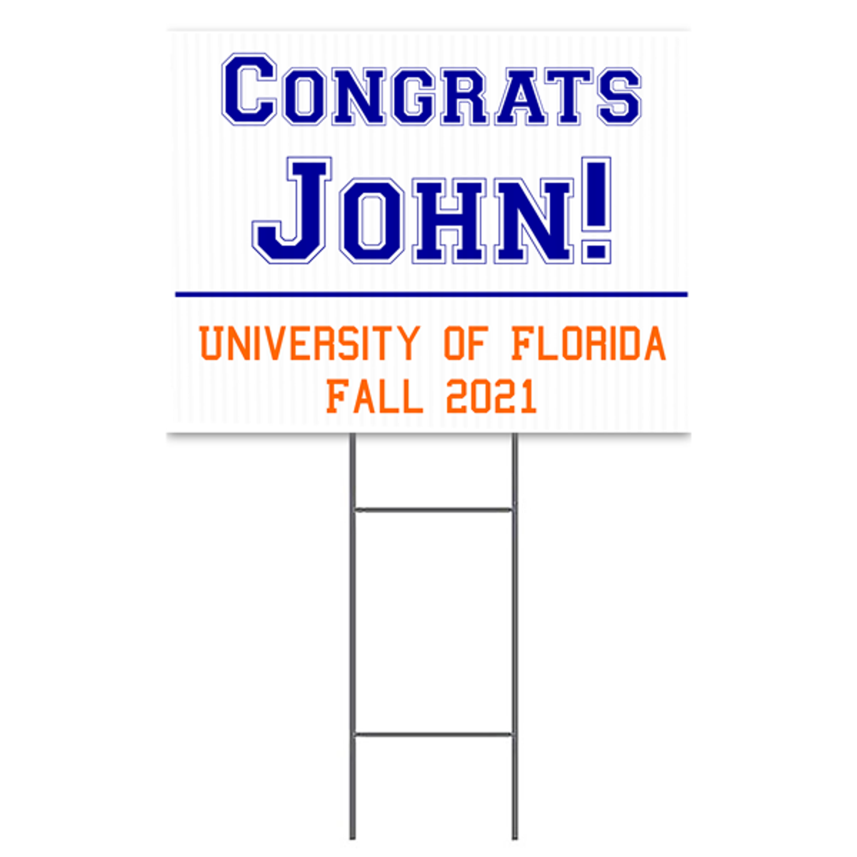 Congrats Collegiate Yard Sign