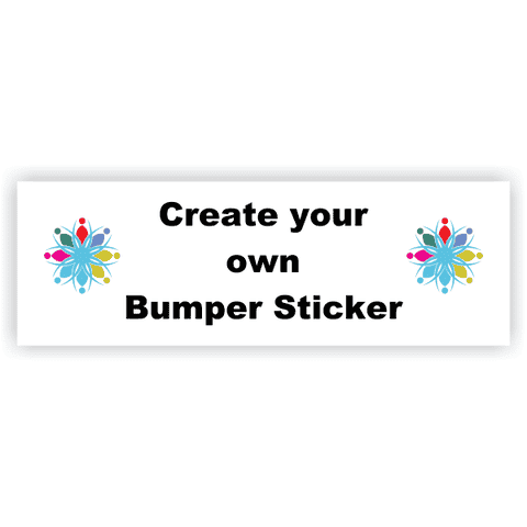 Create your Own 2" x 6" Bumper Sticker