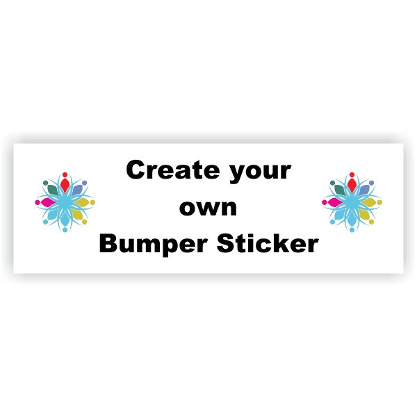 Create your Own 2" x 6" Bumper Sticker