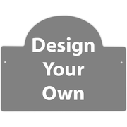 Crest Shaped 11" x 15" Personalized Home Address Sign