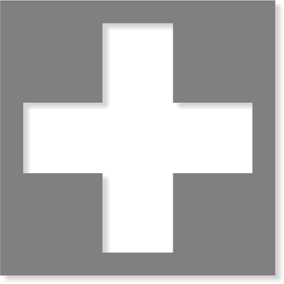 Cross Stencil | Multiple Sizes