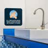 Handwashing sign with a Navy-blue background that reads: All employees must wash hands before returning to work