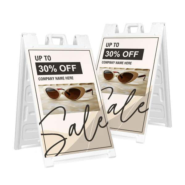 Sale A-Frame Sign with Custom Text