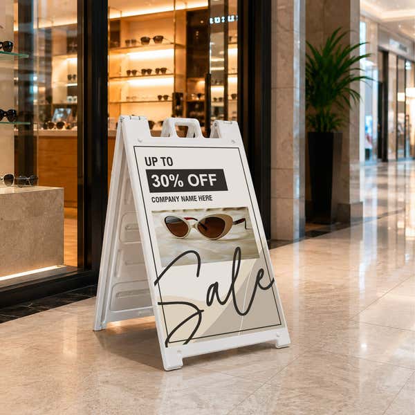 Sale A-Frame Sign - Customizable Retail Sign