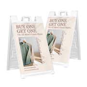 Buy One Get One A-Frame Sign with Custom Text