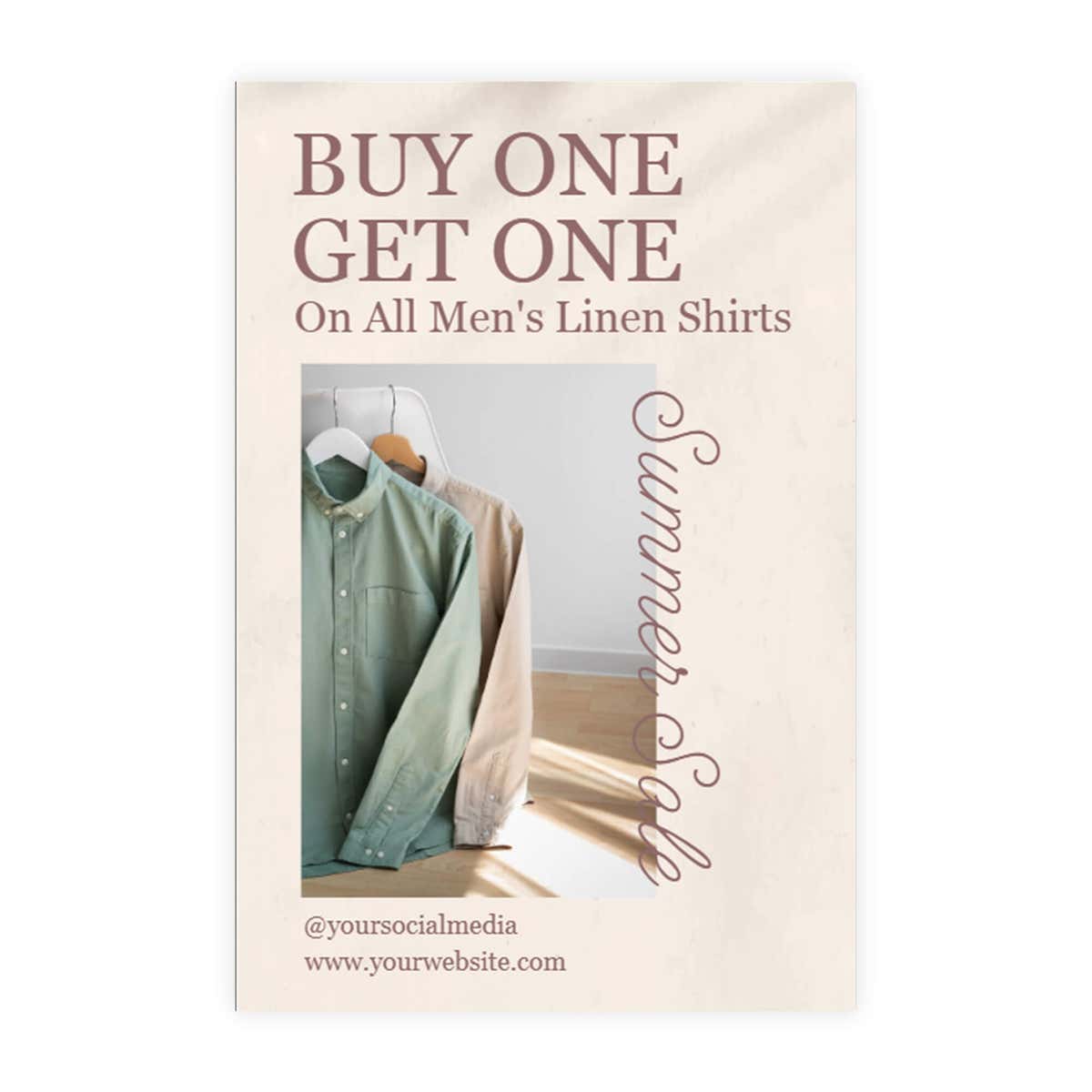 BOGO sign design artwork on a white background