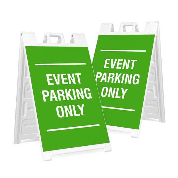 Event Parking Only A-Frame Sign with Custom Text