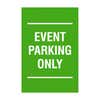 Event Parking Only sign design shown on a white background