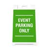 Front view of the Event Parking Only A-frame sign with custom text