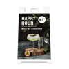 Front view of the happy hour A-frame sidewalk sign