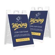 We Are Hiring A-Frame Sign with Custom Text