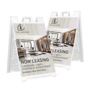 Now Leasing A-Frame Sign with Custom Text