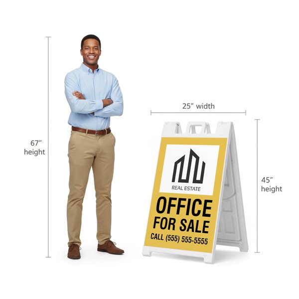 Office For Sale A-Frame Sign - Customizable