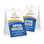 Branded Open House A-Frame Sign with Custom Text