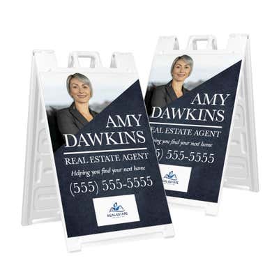 Two park here sandwich board signs for $10 and $25 