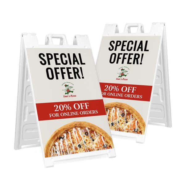 Special Offer A-Frame Sign with Custom Text