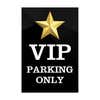 VIP parking sign design artwork on a white background