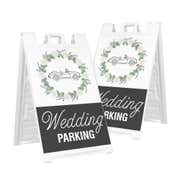 Wedding Parking A-Frame Sign with Custom Text