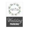 Wedding parking sign design artwork on a white background