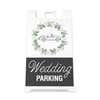 Front view of the wedding parking A-frame sidewalk sign