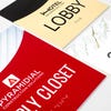 Various modern arch design sizes displayed next to each other 