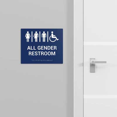 ADA 10" x 12" Horizontal Sign - alternate view