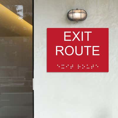 ADA 10" x 14" Horizontal Sign - alternate view