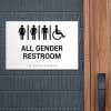Custom ADA Sign for an all gender restroom