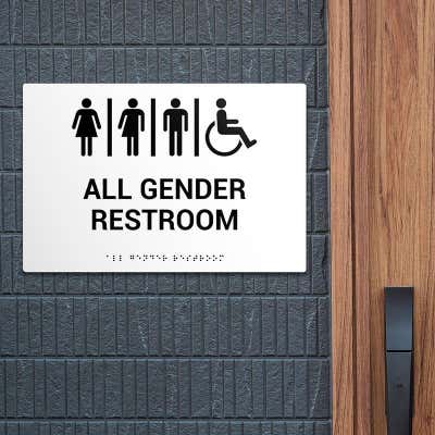 ADA 12" x 18" Horizontal Sign - alternate view