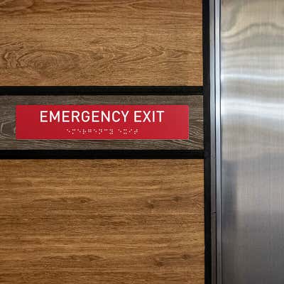 ADA 2" x 10" Horizontal Sign - alternate view