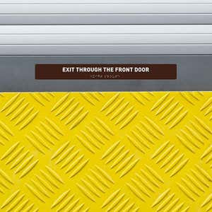 Custom ADA sign for an exit